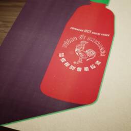Sriracha Poster Print - Minimalist Wall Art Gifts Chili Sauce Minimal Hot Sauce Themed - thumbnail 2