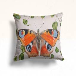 Butterfly Cushion Cover, Cute Animal Pillow Case, Living Room Decoration, Kitchen Textiles, Farmhouse Decor, Housewarming Gift, Gift For Her - thumbnail 3