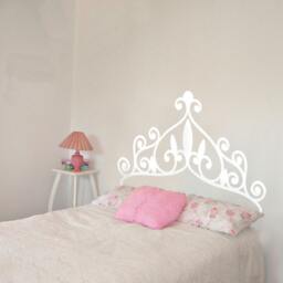 Princess Tiara Headboard Vinyl Wall Decal - Girl's Nursery Decor - thumbnail 3