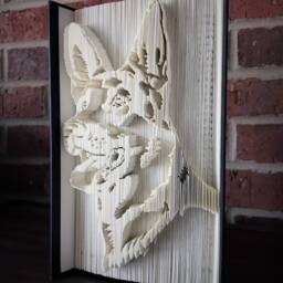 German Shepard/Belgian Malinois Book Folding - Pattern Only - thumbnail 3