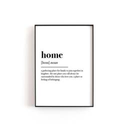 Home Definition - Print Bedroom Decor Prints Wall Art Bathroom Quote - thumbnail 3