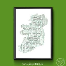 Irish Slang Word Art Map Of Ireland - The Bird - thumbnail 2