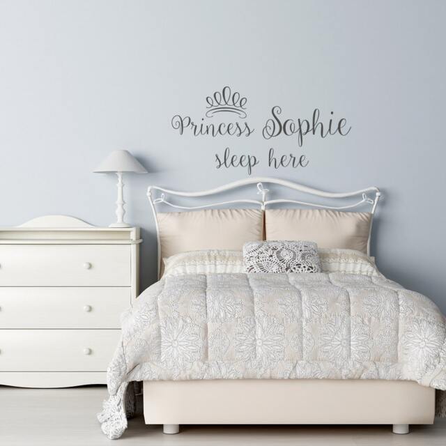 Personalized Princess Name Wall Decal Girls Nursery Decor Ww54 - image 1