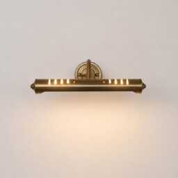 Mid Century Wall Light Handmade Brass Picture Lamp - Vintage Art Display Lighting Adjustable Gallery Fixture - thumbnail 2