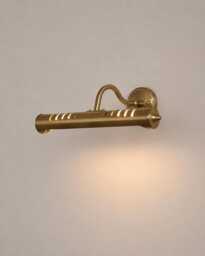 Mid Century Wall Light Handmade Brass Picture Lamp - Vintage Art Display Lighting Adjustable Gallery Fixture - thumbnail 1