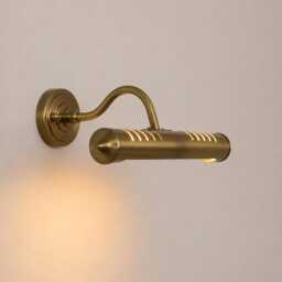 Mid Century Wall Light Handmade Brass Picture Lamp - Vintage Art Display Lighting Adjustable Gallery Fixture - thumbnail 3