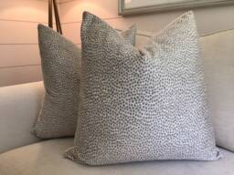 Kravet Taupe Animal Print Pillow Cover - thumbnail 1