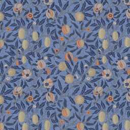 Custom Made William Morris Pomegranate Royal Blackout Lining Curtains 3 - thumbnail 3