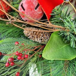 Christmas Wreaths For Front Door Farmhouse Wreath Winter Xmas Pine Gift Her - thumbnail 2
