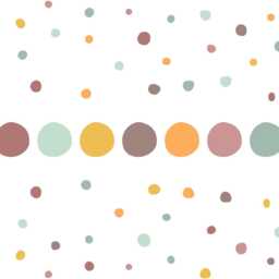 Boho Polka Dot Wall Decals Kids Room Nursery Decor - thumbnail 2