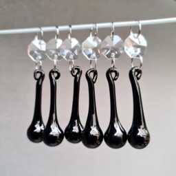 Jet Black Christmas Tree Decorations Sun Catchers 2 - thumbnail 4