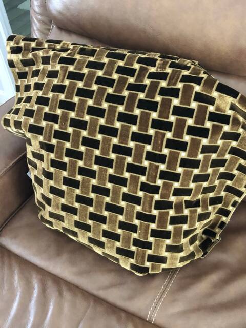 Velvet Moderne in Espresso/Walnut, Mushroom/Sand, Port/Claret Or Mink/Aqua - One Pillow - image 1