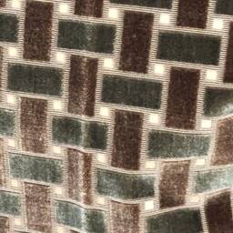 Velvet Moderne in Espresso/Walnut, Mushroom/Sand, Port/Claret Or Mink/Aqua - One Pillow - thumbnail 4