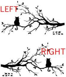 Cat On Tree Branch Wall Decal - Vinyl Silhouette With Birds Sticker For Nursery, Bedroom, Or Living Room Decor - thumbnail 3