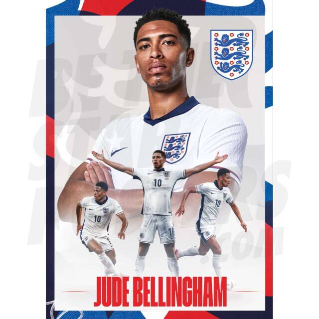 England Bellingham 24/25 Action Poster - Officially Licensed Product Be The Star Posters - image 1