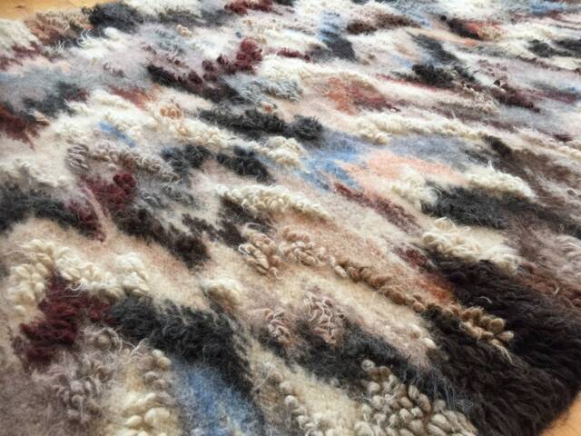 Woolen Hutsul Carpet, Ethnic Blanket Throw - Made in Ukraine - image 1