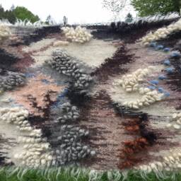 Woolen Hutsul Carpet, Ethnic Blanket Throw - Made in Ukraine - thumbnail 3