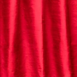 Blood Red 100% Pure Silk Dupioni Curtain Panels - Rod Pocket, Grommet, Box Pleat, Three Pinch Tab Top & Plain Ring Top - thumbnail 3