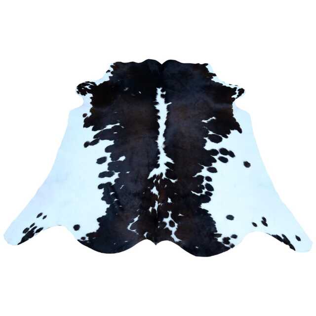 Authentic Large Brown & White Cowhide Rug - Statement Piece For Sophisticated Decor - 57x62 Inches - image 1