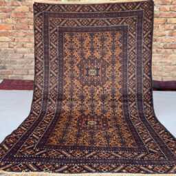 3x6 Afghan Tribal Wool Rug - Vintage Hand-Knotted Geometric Carpet Bold Red & Black Boho Area For Living Room Or Bedroom Gift Rug - thumbnail 2
