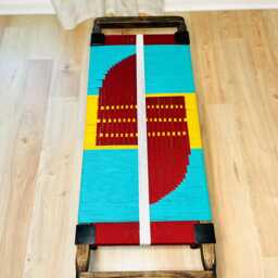 Hand-Woven Entryway Bench Mcm Style End Of Bed & Mudroom Seating - Custom-Made, Multiple Sizes - thumbnail 4