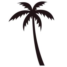 Palm Tree Wall Decal - Tropical Vinyl Art Stickers - thumbnail 3