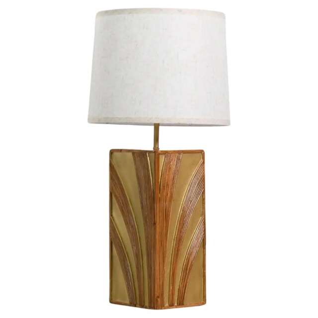 Rattan Table Lamp, Midcentury Modern Style, Handcrafted , Vintage Style - image 1