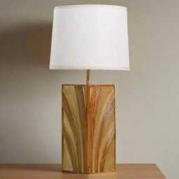 Rattan Table Lamp, Midcentury Modern Style, Handcrafted , Vintage Style - thumbnail 4