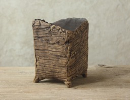 Original Stoneware Pot With Natural Texture. Special Cactus, Succulents, Caudex, Gift For Gardeners, Size 11-12 cm X 15-16 - thumbnail 1