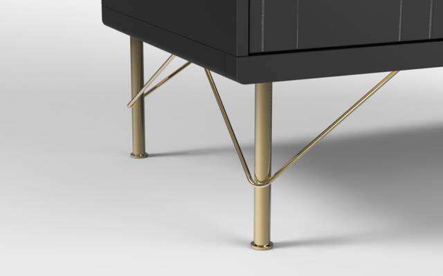7 7/8'' Gold Furniture Legs For Sofa & Cabinet - image 1