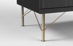 7 7/8'' Gold Furniture Legs For Sofa & Cabinet - thumbnail 1