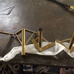 7 7/8'' Gold Furniture Legs For Sofa & Cabinet - thumbnail 4