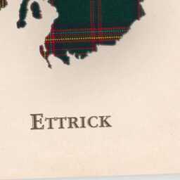 Clan Ettrick Forest Scottish Tartan Map - Of Scotland Family Wall Decor, Ready To Hang - thumbnail 4
