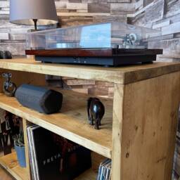 Media Storage Unit, Record Player Stand, Furniture Turntable Cabinet - thumbnail 2