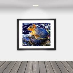 Wall Art/ Squirrel/Printable Animal Prints/ Cabin Rural Decor/Animals/Office Decor/ Home Decor/Family - thumbnail 1