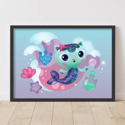 Gabby's Dollhouse Print - Mercat Waves Poster Kids Wall Art - thumbnail 2