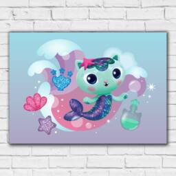 Gabby's Dollhouse Print - Mercat Waves Poster Kids Wall Art - thumbnail 3