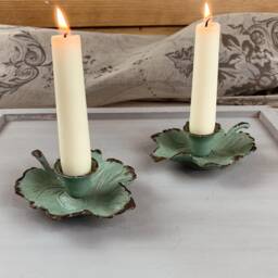 Green Ivy Leaf Botanical Candle Holder - thumbnail 4