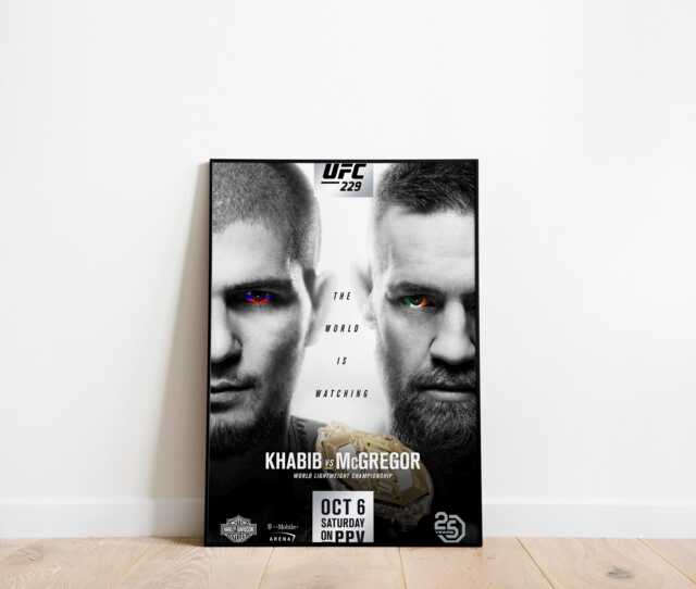 Ufc 229 - October 6, 2018 Khabib Nurmagomedov Vs Conor Mcgregor Las Vegas, Nevada Print Poster
