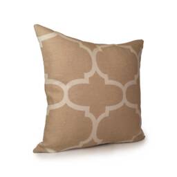 Beige Tan & Winter White Pillow, Throw Pillow Cover, Decorative Cushion Accent Linen Design By Kravet - thumbnail 2