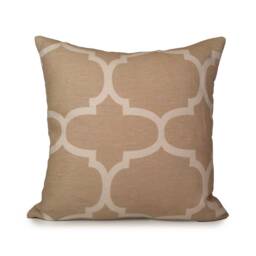 Beige Tan & Winter White Pillow, Throw Pillow Cover, Decorative Cushion Accent Linen Design By Kravet - thumbnail 1