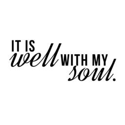 It Is Well With My Soul Quote - Wall Decal Custom Vinyl Art Stickers - thumbnail 3