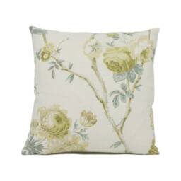 Lee Jofa - Allegra Linen Green/Aqu Pretty Floral Cushion Cover Handmade Throw Pillow Designer Home D??cor - thumbnail 3
