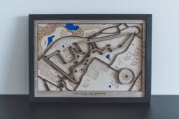 Circuit Of The Americas F1 Grand Prix Layered Wall Hanging, Cota Art - Gift - thumbnail 1