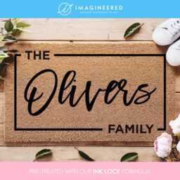 Personalized Coir Doormat - Custom Outdoor Welcome Mat Family Name Front Door Rug Established Date Housewarming Gift - thumbnail 4