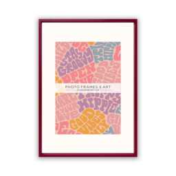 Raspberry Red Photo Frame - A2/A3 A4 Wall Hanging Poster Frames, Home Decor - thumbnail 2