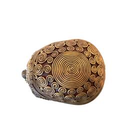 Bronze Skull, Skull, Filigree, Ooak, Hand Cast, Red Gold, Anatomy, Life Size, Metal, Cast Sugar Decorated - thumbnail 4