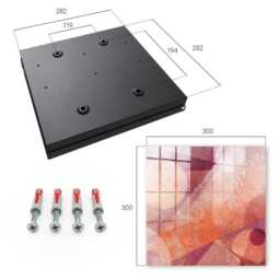 The Energy Of Abstraction Wall Mounted Key Cabinet, Pink Box For Home, Abstract Abstraction, Lovers Colors & Dynamic Patterns - thumbnail 4