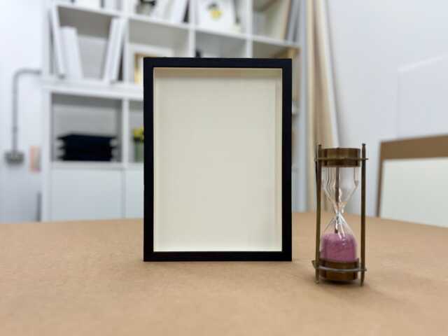 Dark Brown Wood Box Frame - A4 Photo/Picture - image 1