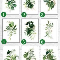 Tropical Leaf Print, A3 Set Of Prints, Leaves, Wall Art, Green Theme Decor, Leaves Art - thumbnail 2